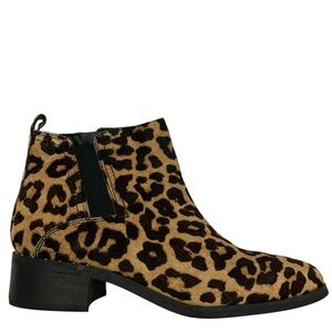 Franco Sarto Leopard Print Shoes with Black Soles